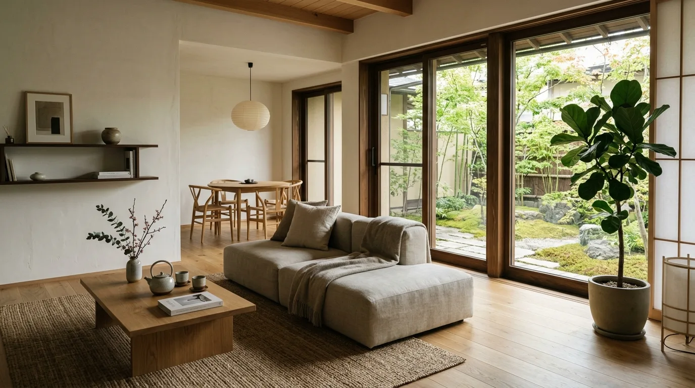 Finish with a home that feels truly balanced inspiration for a Japandi home interior.